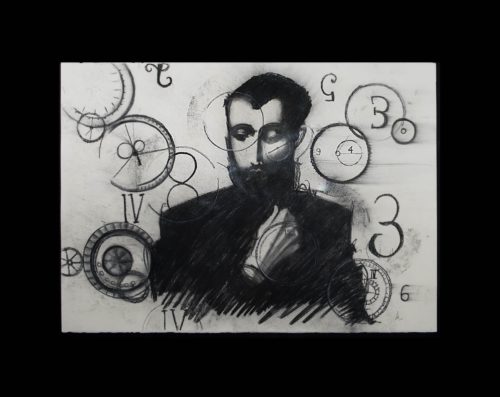 Artwork by Abé Opperman, For dear time, 1.1 m h × 1.4 m w