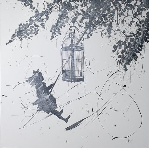 Artwork by Abé Opperman, Timeless Freedom, 2 m h × 2 m w