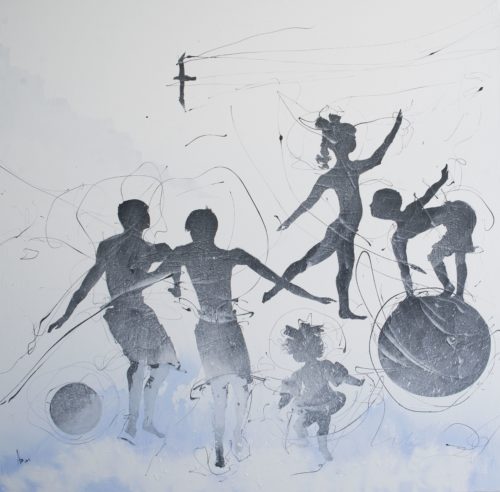 Artwork by Abé Opperman, Last thing on our mind, 2 m w × 2 m h
