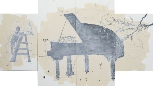 Artwork by Abé Opperman, Piano, 3 m w × 1.5 m h