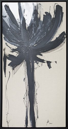 Artwork by Abé Opperman, Last time 1, 25 m h x 66cm w Acrylic/mix media on Belgian Linen