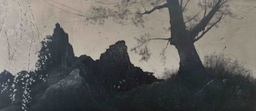 Artwork by Abé Opperman, 1.2 m h × 2.7 m w, Acrylic/mix media on canvas