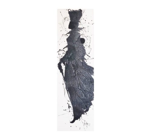 Artwork by Abé Opperman, Gone shopping, 50cm w x 1, 8 m h, mix media