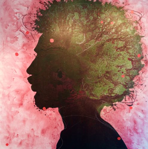 Artwork by Abé Opperman, Love planet earth, 1.5 m w × 1.5 m h