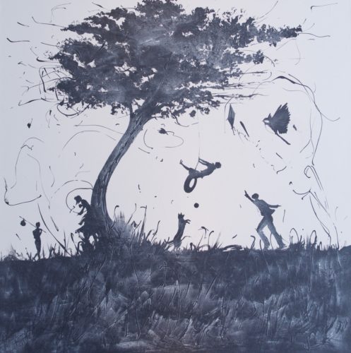 Artwork by Abé Opperman, Care free, 1.5 m w × 1.5 m h