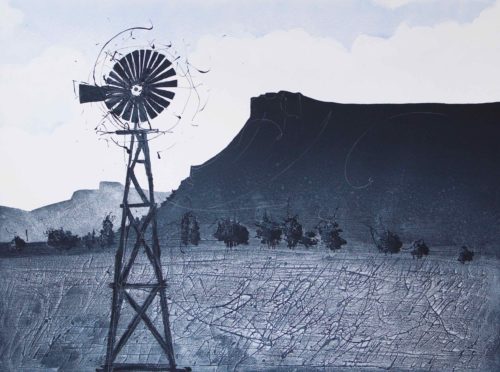 Artwork by Abé Opperman, 1.5 m w × 1.65 m h