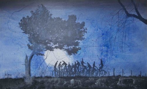 Artwork by Abé Opperman, 1.3 m h × 2.1 m w, Acrylic/mix media on canvas