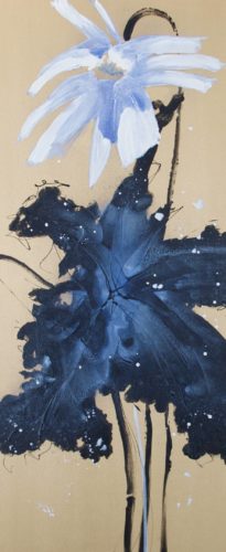 Artwork by Abé Opperman, Botanica, 70cm W x 1, 7 m H, Acrylic/mix media