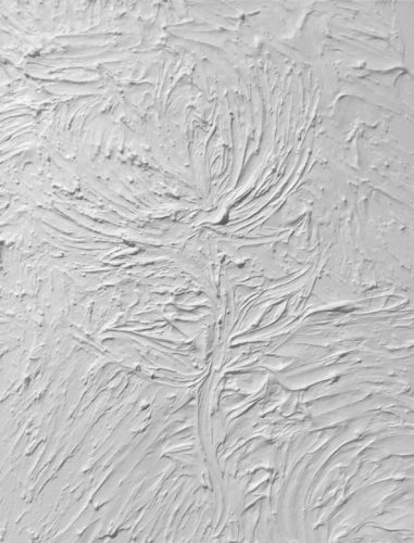 Artwork by Abé Opperman, White flower, mix media on canvas, 57cm W x 71cm H
