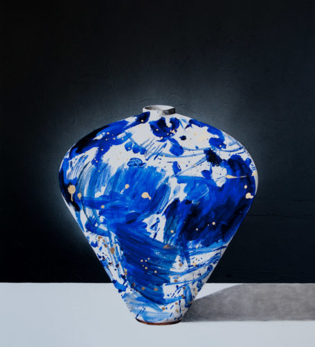 Artwork by Abé Opperman, Abstract ceramic series 2, mix media on canvas, 1.5 m W × 1.65 m H