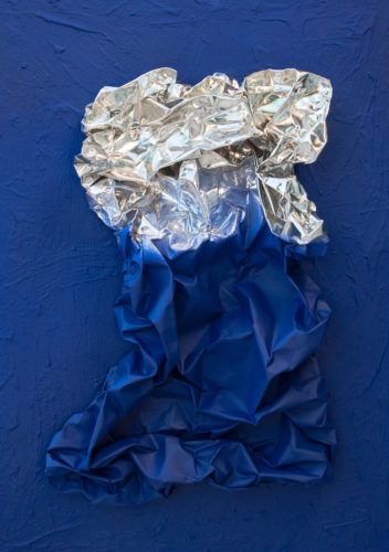 Artwork by Abé Opperman, Untitled, mixed media on canvas, size 50cm W x 70.5cm H