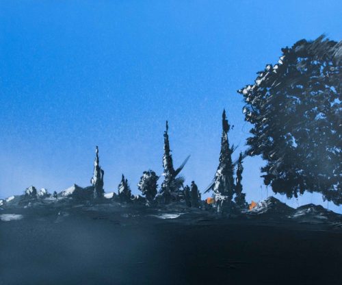 Artwork by Abé Opperman, A new dawn, mix media on canvas, 1, 8 m W x 1, 5 m H