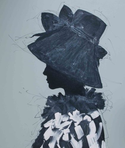 Artwork by Abé Opperman, Le Desiree, mix media on canvas, 1.39cm W x 155cm H