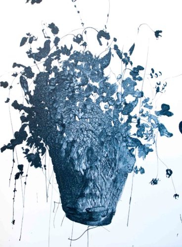 Artwork by Abé Opperman, Wonder of the storm, mix media on canvas, 76cm W x 101.5cm H