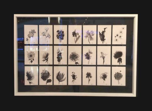 Artwork by Abé Opperman, Ink on Fabriano paper, framed behind glass, 186, 5cm W x 124, 5cm H