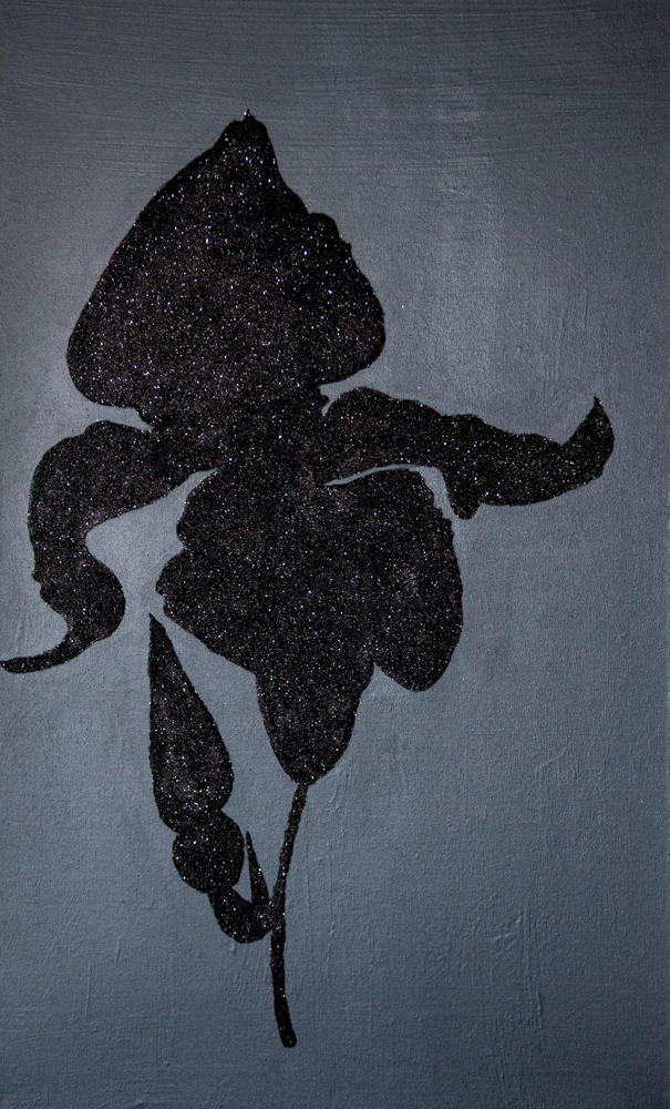 Artwork by Abé Opperman, Midnight star, size 91cm w x 152cm h, mix media on canvas