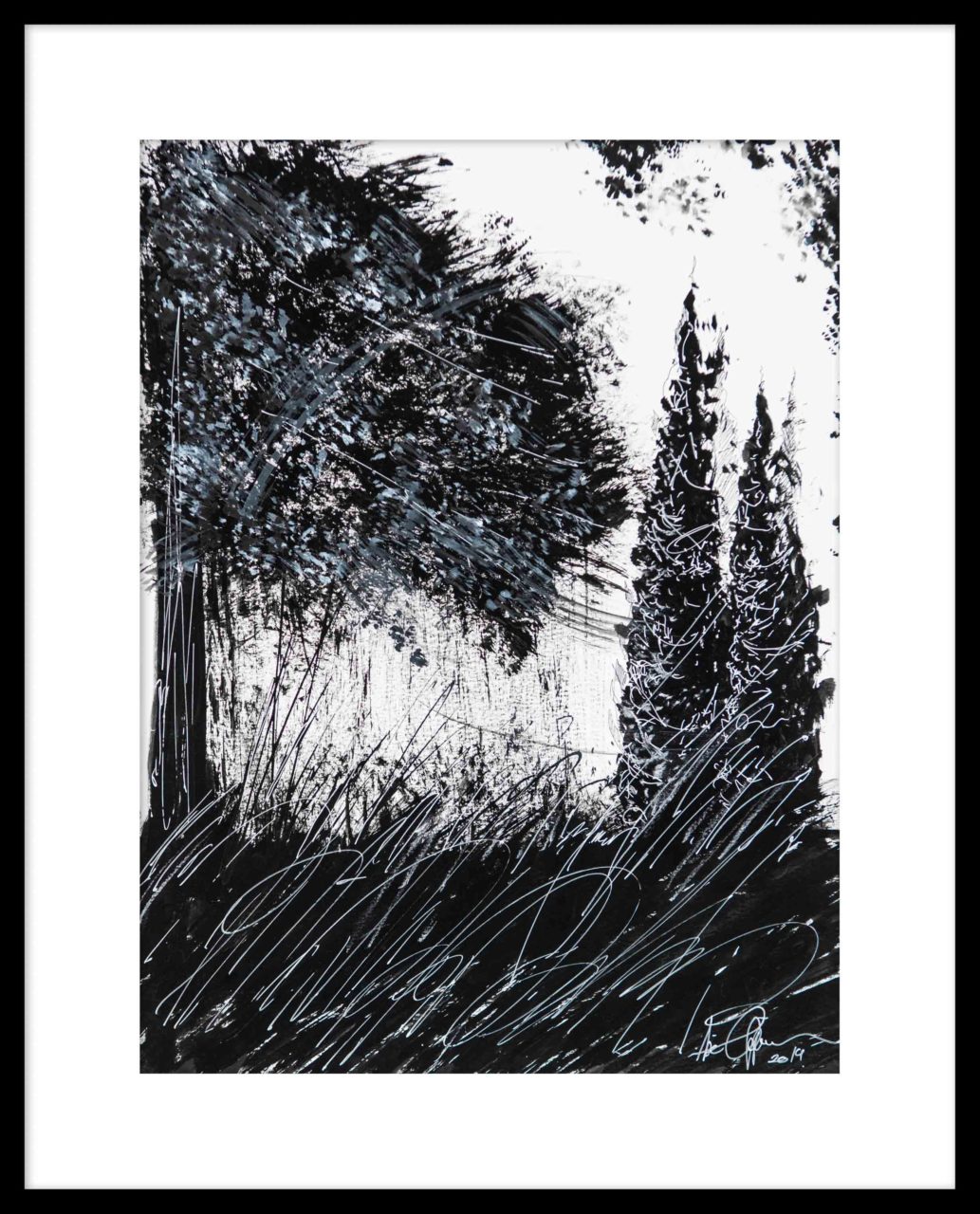 Artwork by Abé Opperman, About you, size 52, 5cm w x 62cm h, mixed media on Fabriano paper, framed