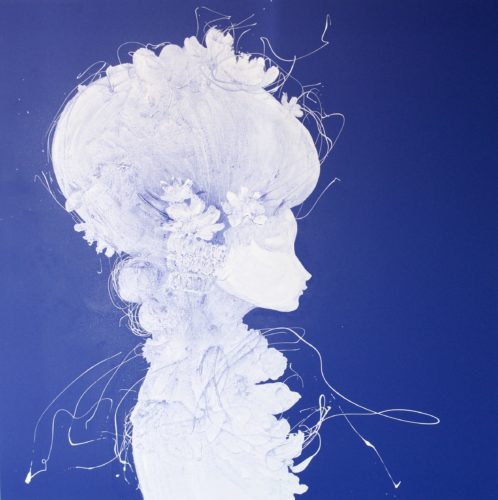 Artwork by Abé Opperman, Remarkable waters 1, 5 m h x 1, 5 m w Acrylic/mix media on canvas