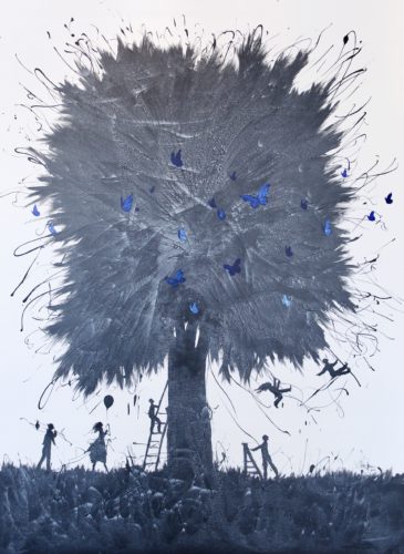 Artwork by Abé Opperman, 1.5 m w × 2 m h