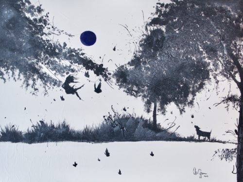 Artwork by Abé Opperman, 1.5 m w × 2 m h